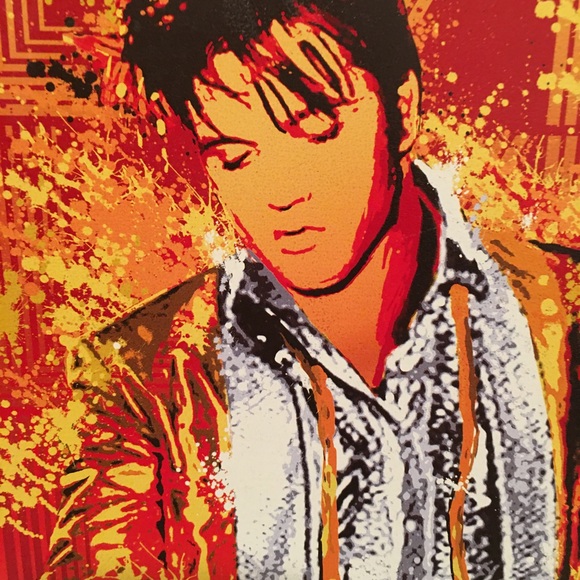 Elvis Gold Lame Suit Metal Sign - Picture 4 of 4